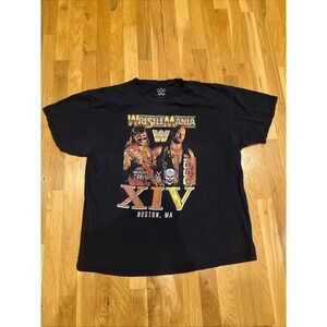 WWE Wrestlemania XIV Shawn Michaels vs Stone Cold Steve Austin T-shirt XL